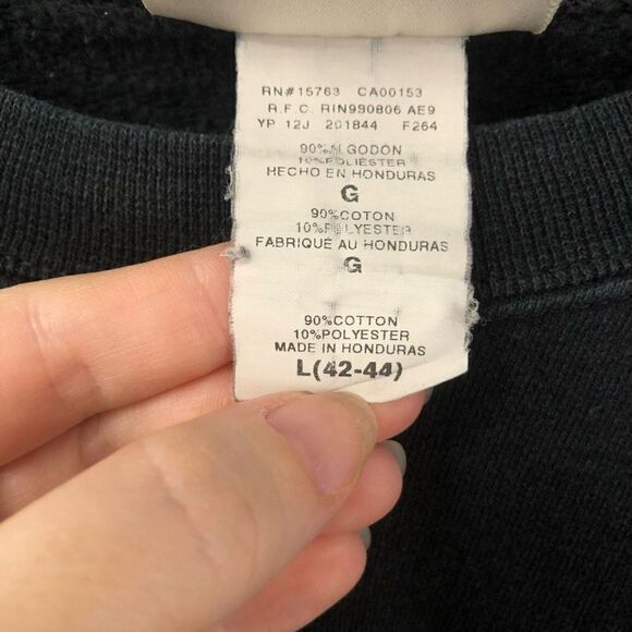 black size large 77 bar & grill crewneck sweatshirt dover ohio ultimate hanes co - Picture 3 of 9